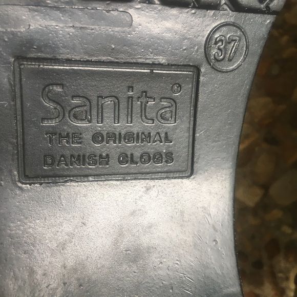 Sanita Original Danish Clog Polka Dot Circles Nurse Comfort Shoes Size 7 - Picture 7 of 10